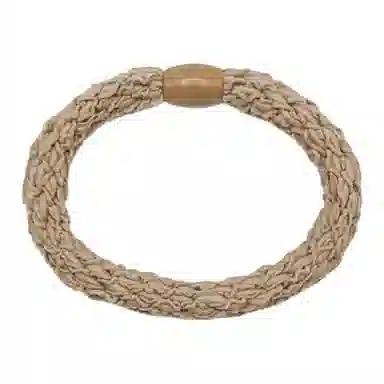 简应舒 耐用串珠花样编织 棉麻 发圈 男女同款情侣款