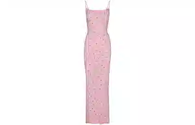 SKIMS Soft Lounge Long Slip Dress Cherry Blossom Print