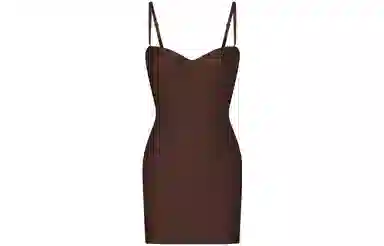 SKIMS Body Underwire Slip Dress Cocoa