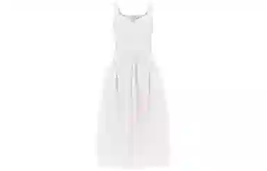 Alexander McQueen Midi Poplin Dress In