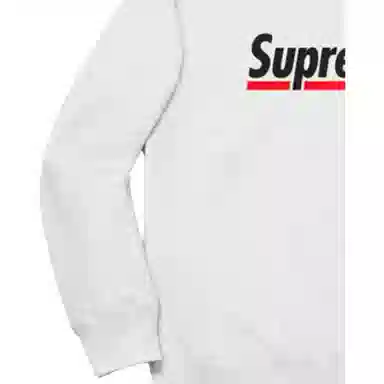 Supreme Underline Crewneck Light Grey