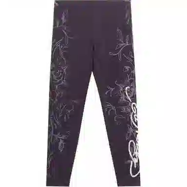 Ed Hardy SS25 Slim Fit Rhinestone Leggings Black