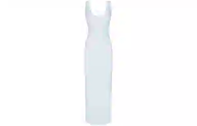 SKIMS Soft Lounge Lace Scoop Neck Dress Celeste