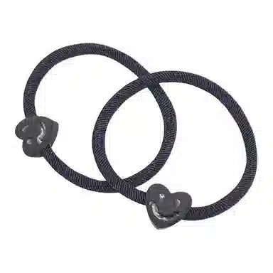 简应舒 加粗爱心 亚克力 发圈 男女同款情侣款