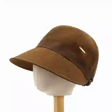 北极绒 潮流拼色遮阳防晒透气可挂口罩可折叠显脸小户外出游必备 聚酯纤维 鸭舌帽 男女同款情侣款