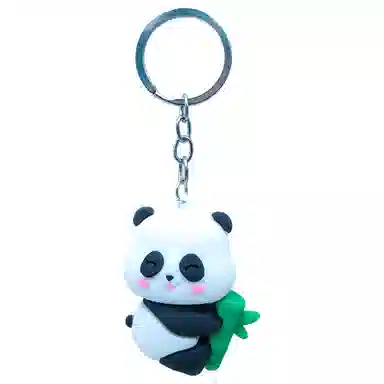 简应舒 包包卡通熊猫零钱包 塑料 挂件 男女同款情侣款