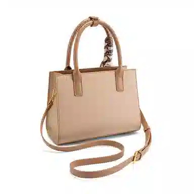 CLEVER& KETCH Casual Colorblock PU Shoulder Bag Khaki