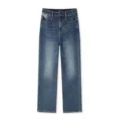 森马 阔腿抓绒长裤牛仔裤 女款