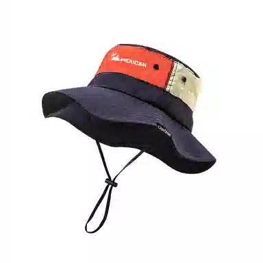 稻草人 夏季户外钓鱼徒步登山帽 遮阳防晒 简约百搭 撞色 聚酯纤维 渔夫帽 男女同款情侣款