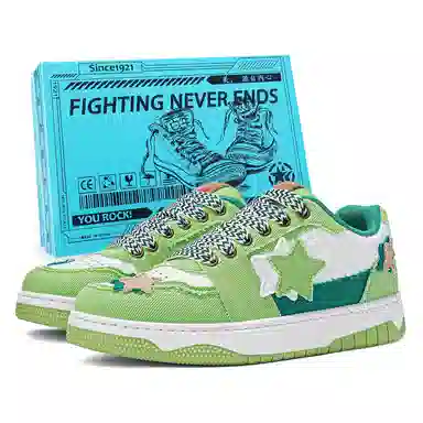 双星八特 帆布拼接舒适透气运动经典百搭 防滑减震耐磨透气 低帮 板鞋 男女同款