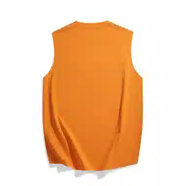 巴塞罗那足球俱乐部 运动户外简约纯色经典基础款吸汗透气冰丝速干百搭跑步健身宽松圆领无袖背心 男女同款