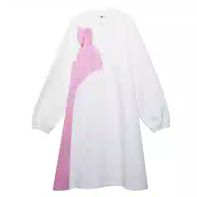 木果果木 童趣印花中长款落肩长袖连衣裙 女款