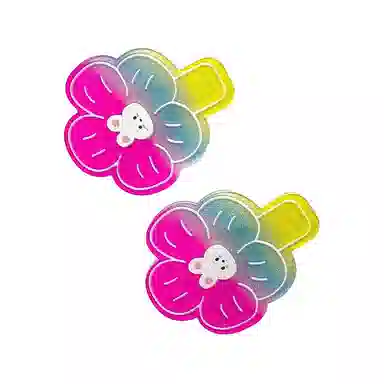 简应舒 甜筒冰激凌发光 亚克力 发夹 男女同款情侣款