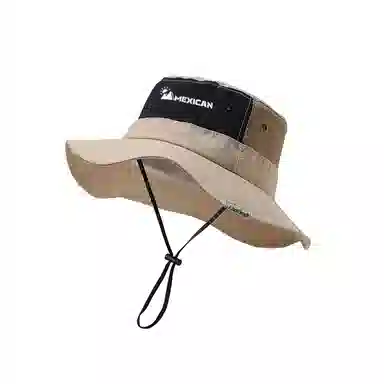 稻草人 夏季户外钓鱼徒步登山帽 遮阳防晒 简约百搭 撞色 聚酯纤维 渔夫帽 男女同款情侣款