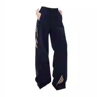 么宁 高腰宽松长裤工装裤 女款