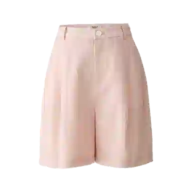 娅丽达 纯色直筒拉链五分休闲短裤 女款