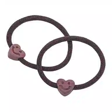 简应舒 加粗爱心 亚克力 发圈 男女同款情侣款