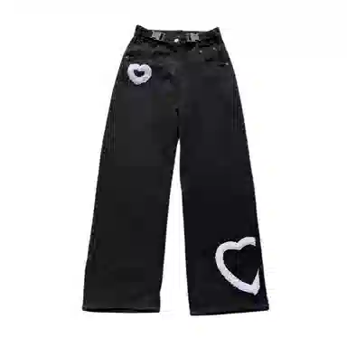 JUFU Wide Leg Jeans Black