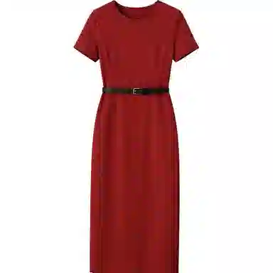 潞优野 时尚舒适百搭短袖连衣裙 女款