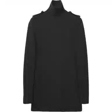 Alexander McQueen Ribbed Knit Mini Dress in Grey Melange