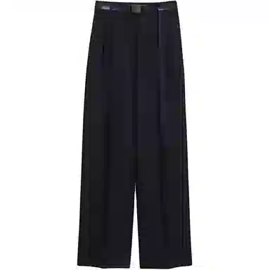 MaxMara Pleated Tapered High Waist Pants Black