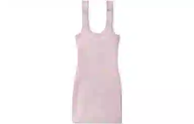 Alexander Wang Spoon Neck Mini Dress Pink
