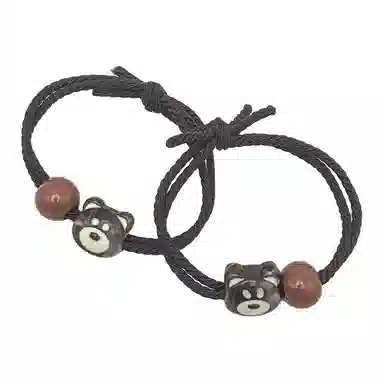 简应舒 小熊串珠 树脂 发圈 男女同款情侣款