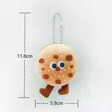 简应舒 萌趣物语随身曲奇饼可爱车链包创意 布艺 挂件 男女同款情侣款