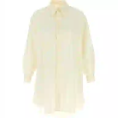 MM6 Maison Margiela Buttoned Shirt Dress Light Yellow
