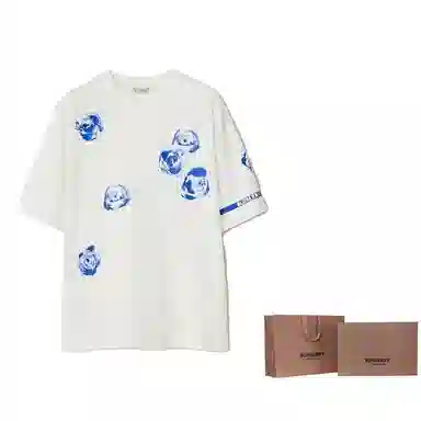 Burberry Rose Cotton T-shirt T