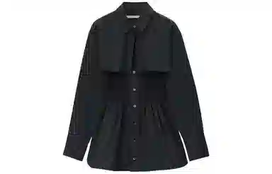 alexander wang Smocked Mini Dress With Overshirt
