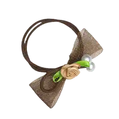 简应舒 小清新铃兰花百搭 网纱 发圈 男女同款情侣款