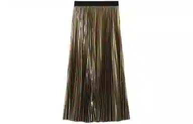 WEEKEND MaxMara Nurra Pleated Georgette Skirt