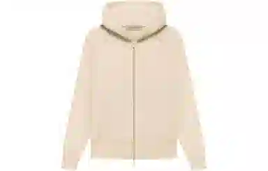 Fear of God Essentials Kids Fullzip Hoodie Eggshell