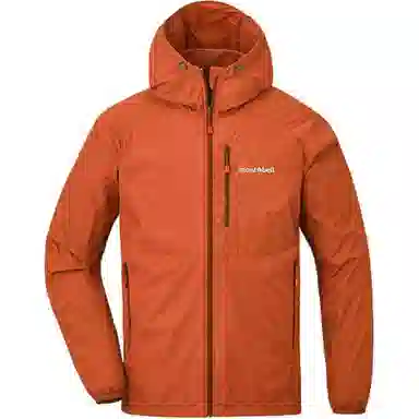 MONTBELL Letter Zip Hoodie Jacket Men