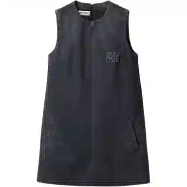 Miu Miu SS24 Sleeveless Dress Gray