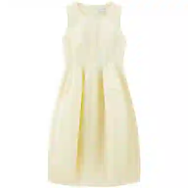 太平鸟 条纹针织披肩搭肩时髦无袖连衣裙 女款