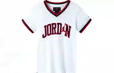 Jordan Logo V-Neck T-Shirt White