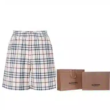 Burberry Check Casual Shorts Beige