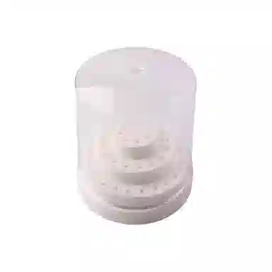 计轩 透明防尘盖美甲工具收纳盒 可旋转打磨头