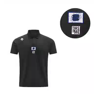 DESCENTE TRAINING logoPolo BK-