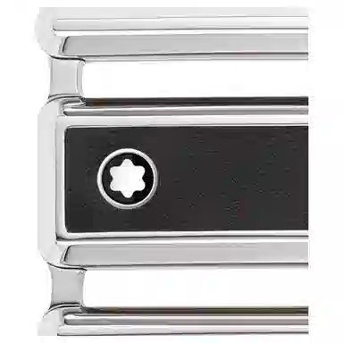 Montblanc Leather Belt Rectangle Buckle Black Brown 3cm