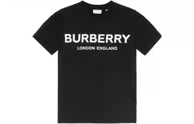Burberry Logo Print T-Shirt Kids Black