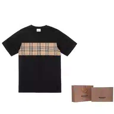 Burberry SS23 Patchwork Stripe T-Shirt Kids Black