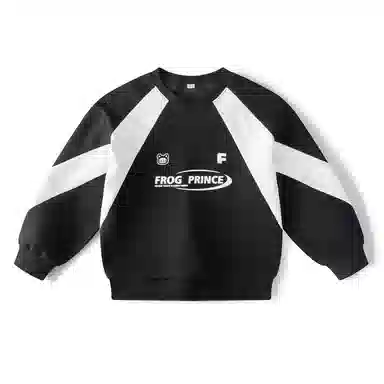 青蛙王子 字母印花圆领套头舒适休闲长袖卫衣 中小童