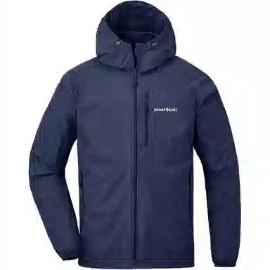 MONTBELL Letter Zip Hoodie Jacket Men