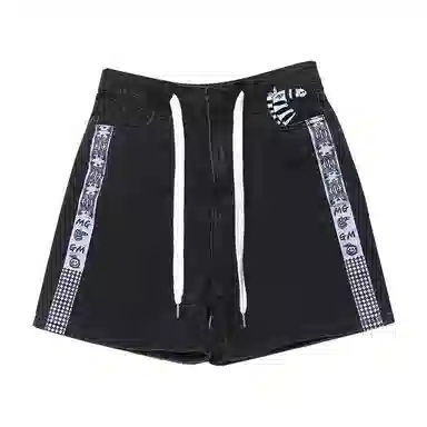 木果果木 宽松直筒中腰牛仔裤 女款 黑色