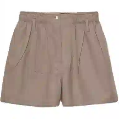 Prada Elastic Logo Shorts Sand