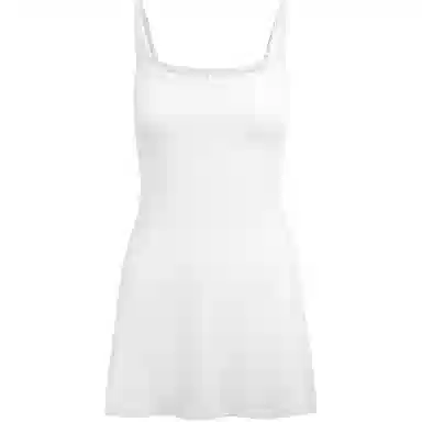 SKIMS SS25 Drop Needle Pointelle Cami Mini Dress Snow
