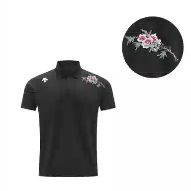 DESCENTE TRAINING logoPolo BK-tap shoe